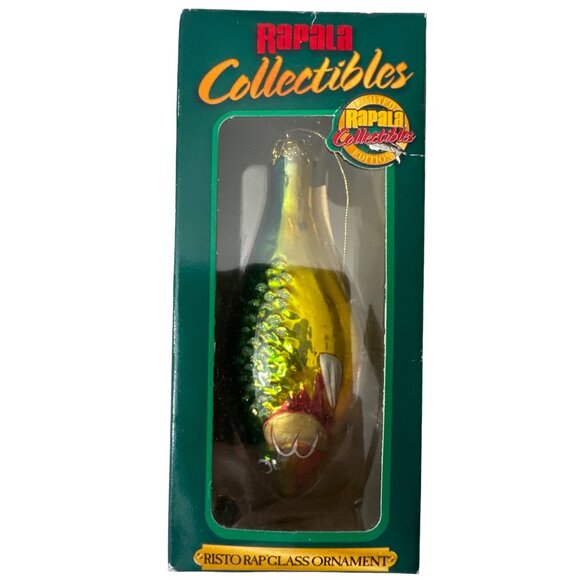 Rapala Collectibles Glass Christmas Tree Ornament Ltd Ed Fishing Lure Fish 4.75” - Picture 1 of 7